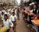 Flower carpet welcome to swayamsevaks by Muslim brothers